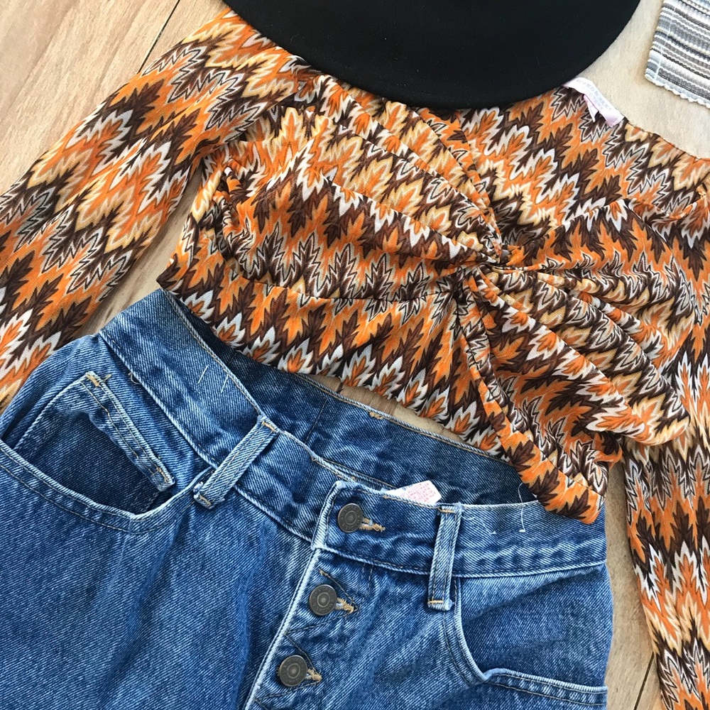 Boho 70s inspired top.